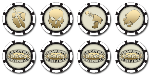 Image of official Savage Worlds bennies