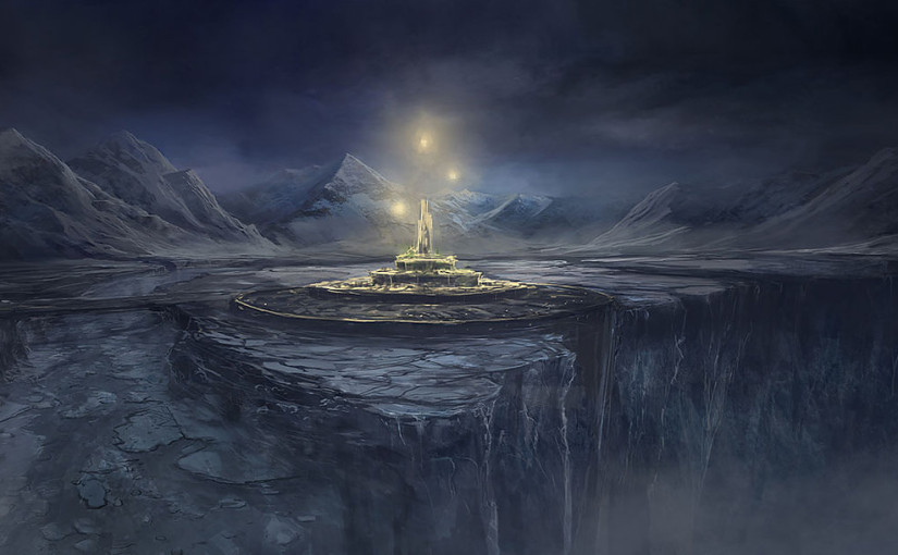 illustration of Deadfalls, a city in Winter Eternal's fictional world of Elherrac